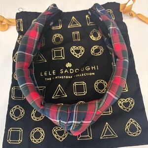 Lele Sadoughi Tartan Headband